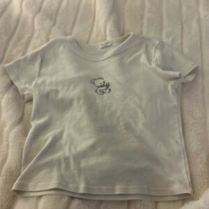 John Galt (Brandy Melville) Crop top with bear on front O/S
